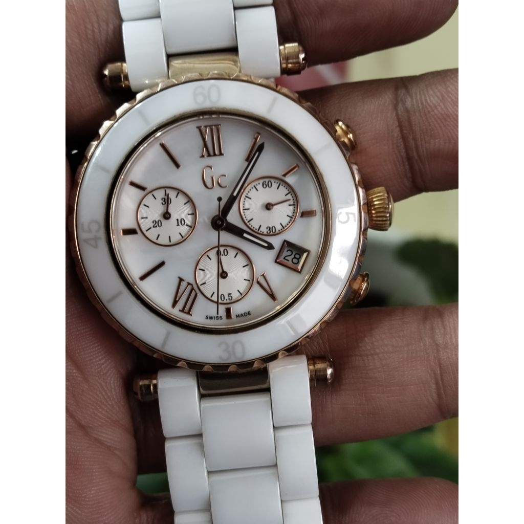 Jam tangan GC cronograf original swiss full keramik