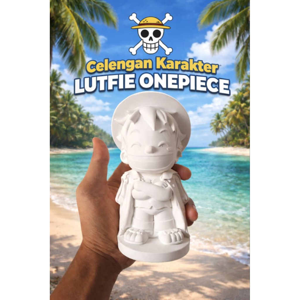 Celengan Karakter Doraemon Polos 15cm | Mainan Edukasi Anak Bisa Mewarnai | Celengan Gypsum Anak Kre