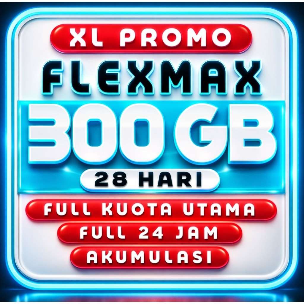 SUPER PROMO KUOTA XL FLEXMAX 300GB ,BEBAS PUAS 30 HARI