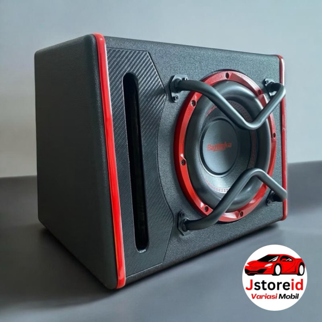 Basstube Aktif 10 Inch Bazooka Black – Subwoofer Mobil Super Kuat | GARANSI 1 TAHUN | 10 inch Slot L