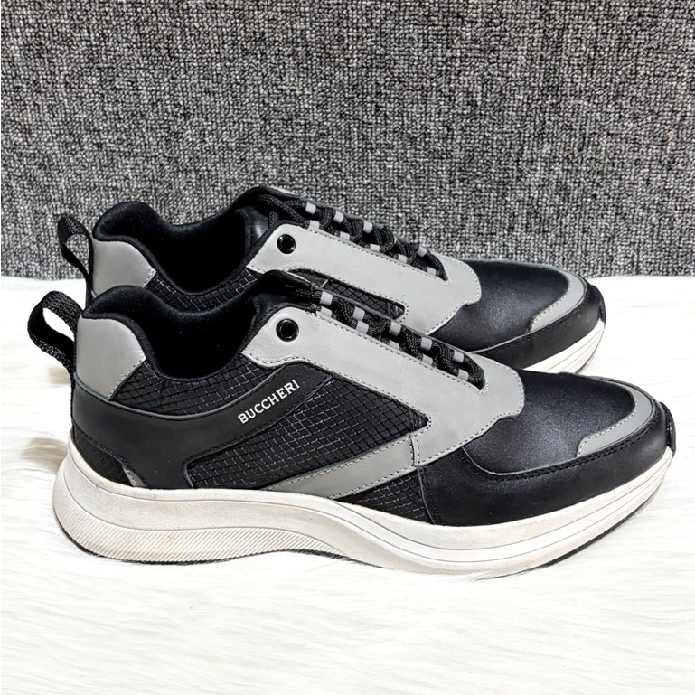 PSPGN.CO | original branded Buccheri jefri sepatu kulit pria sneakers lace up
