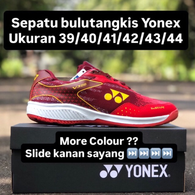 sepatu pria wanita badminton YONEX sepatu yonex keren ringan dan nyaman sole karet elegan ukuran nor