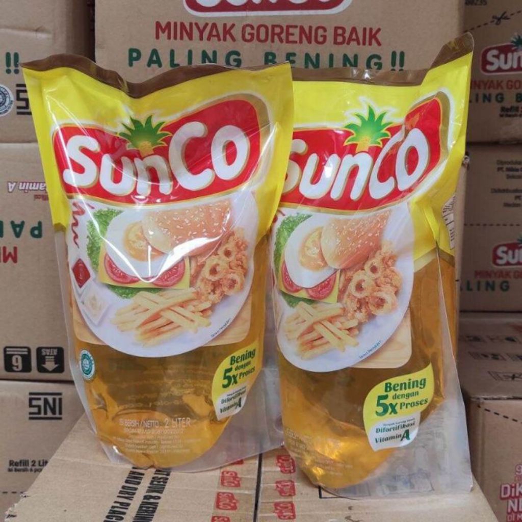 promo minyak goreng sunco perdus isi 6pcs kemasan 2liter