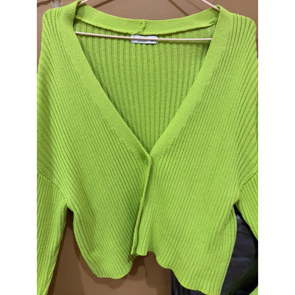Stradivarius Green Cardigan