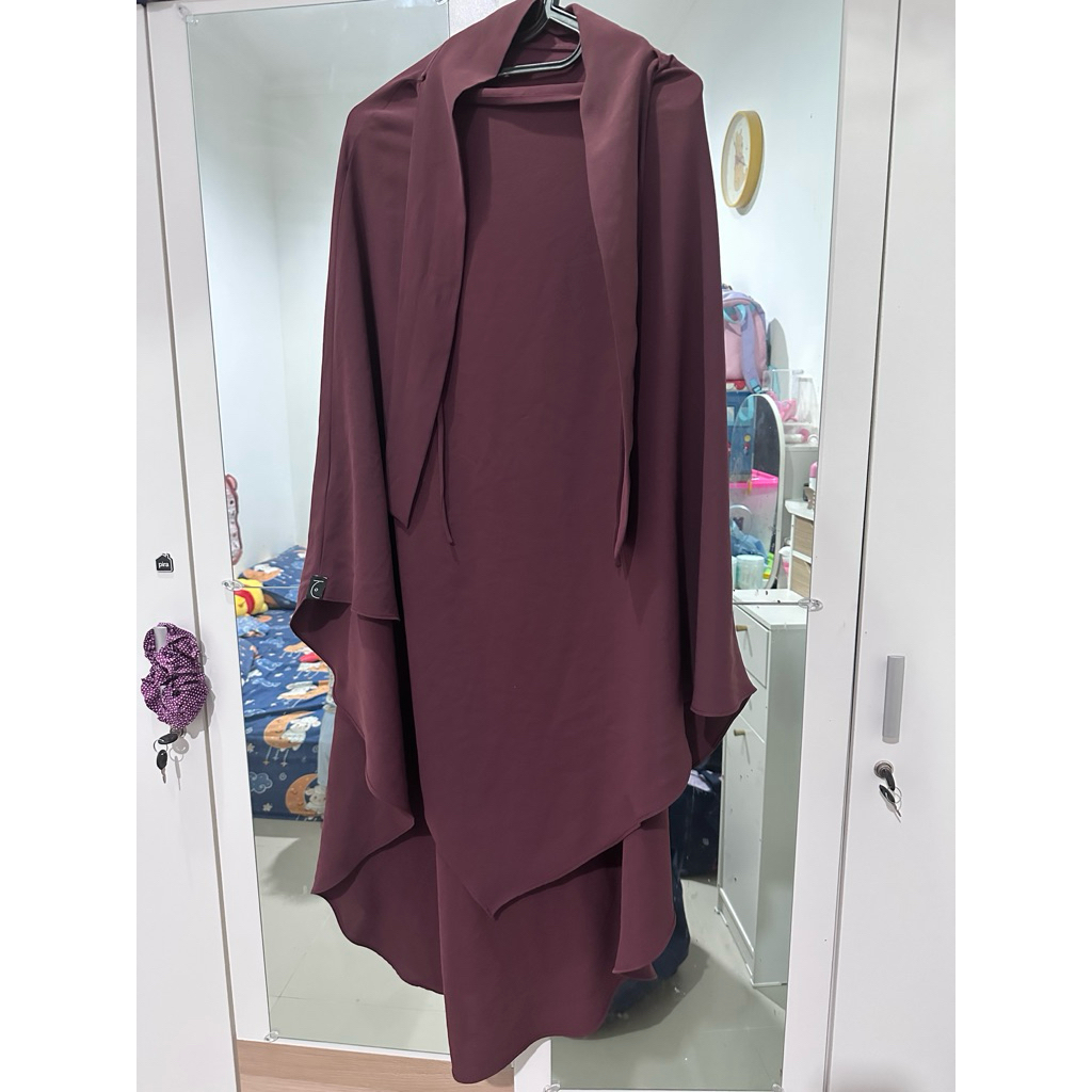 French Khimar FK Mini Basic Aljenna - Decorose (Preloved)