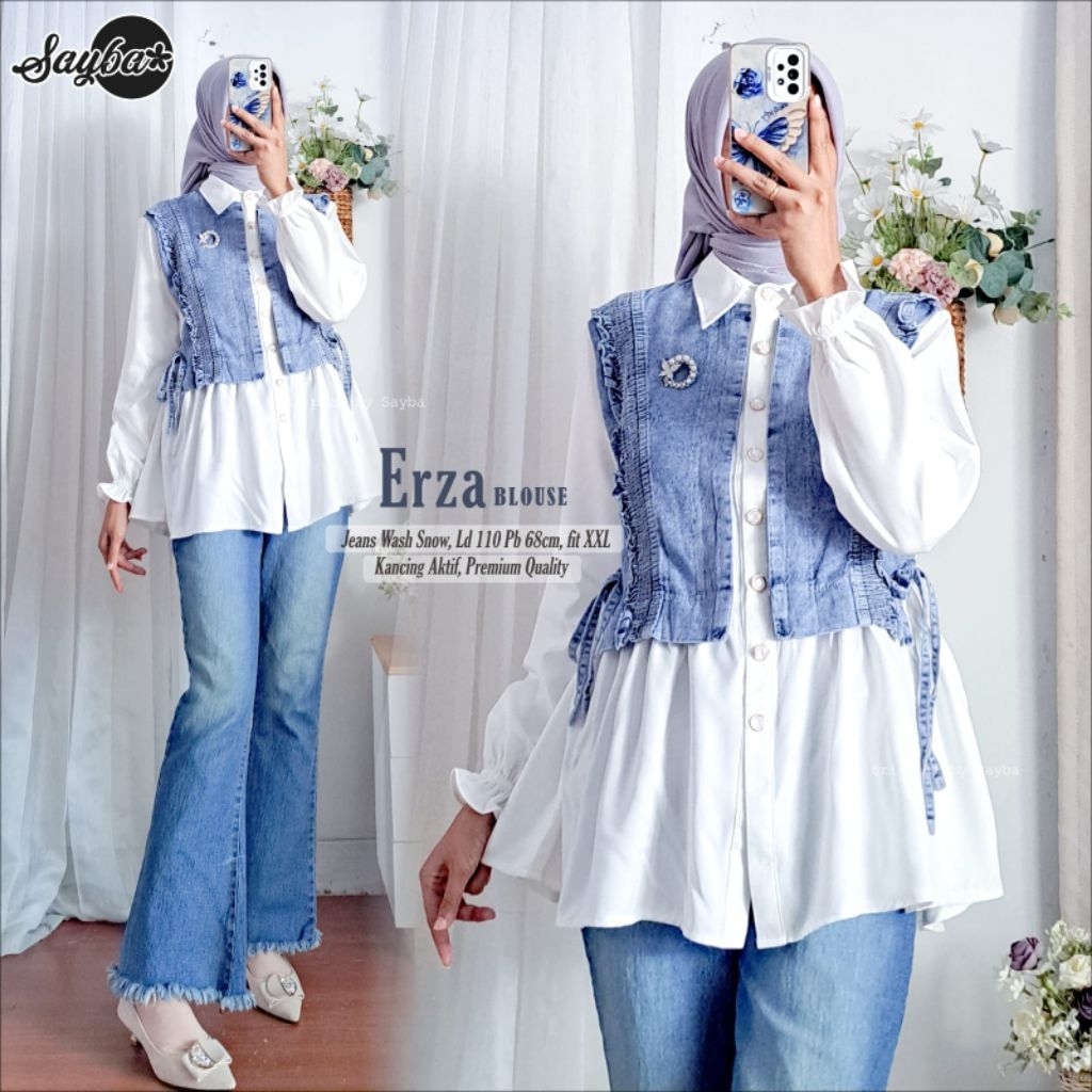GAURI - RAINY TUNIK WARNA PUTIH BORDIR EXCLUSIVE - ORI ALILA TUNIK DEWITA