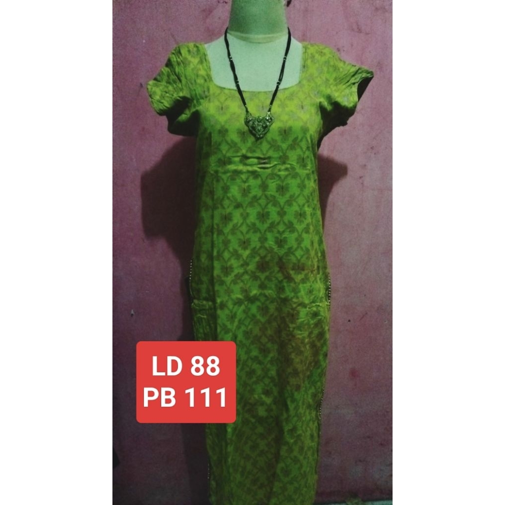 Baju india PL kurti single warna lemon