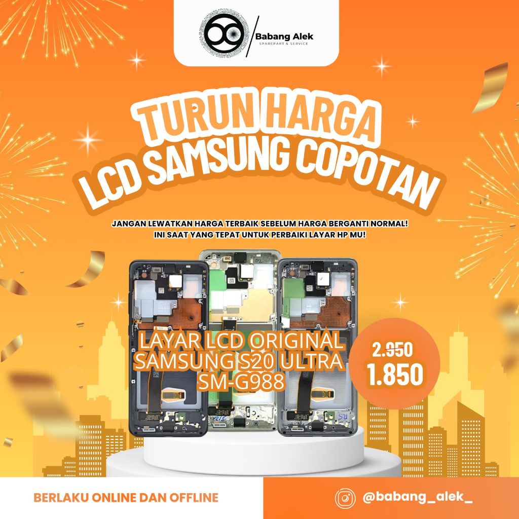 LCD Copotan Original Samsung S20 Ultra  (SM-G988)