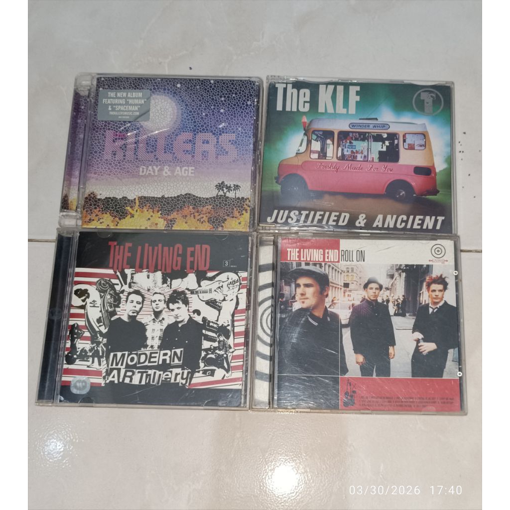 cd THE KILLERS-Days & Age / THE KLF-Justified & Ancient (Single) / THE LIVING END-Modern Artillery /