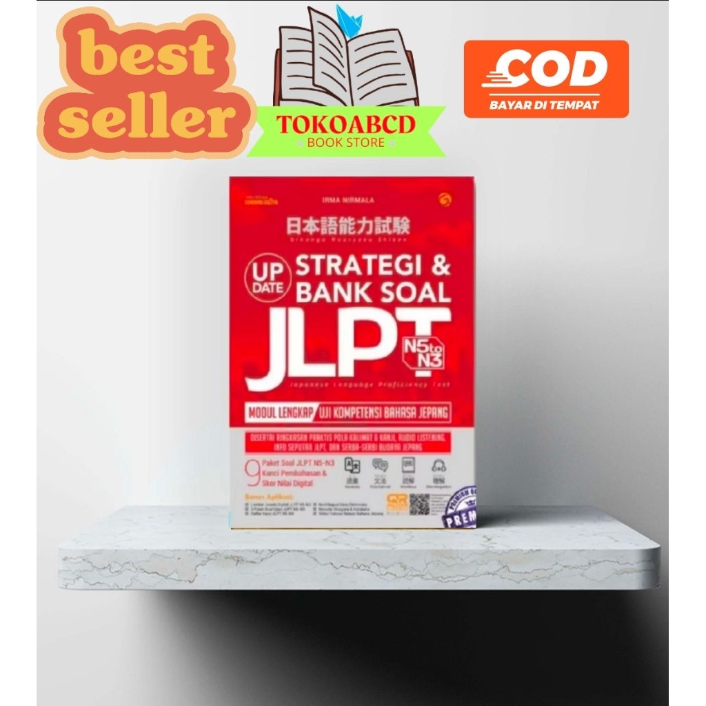 Buku Belajar Bahasa Jepang Update Strategi & Bank Soal JLPT N5-N3 jlpt