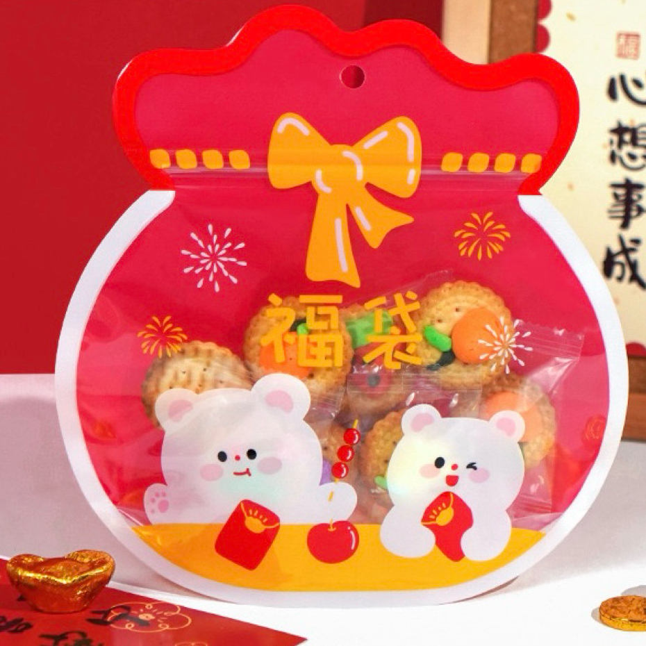Cookies Bag Imlek Plastik Ziplock Cookies Imlek Plastik imlek lucu Plastik Hampers Imlek