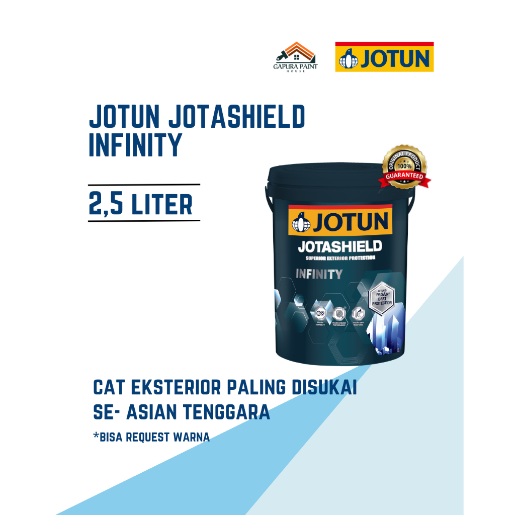 CAT TEMBOK JOTUN JOTASHIELD INFINITY 2.5 L / Cat Tembok Luar/Eksterior Jotun Jotashield Infinity