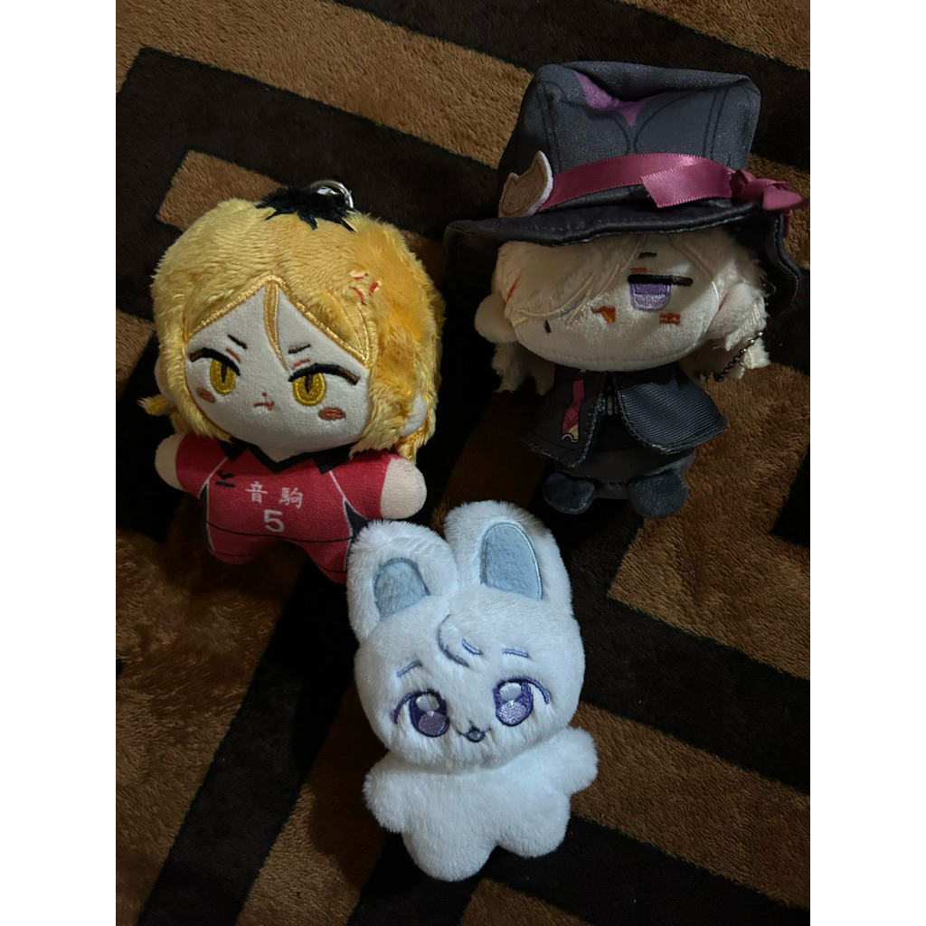 doll 10cm haikyuu (kenma) genshin impact (lyney) plave yejun rabbit