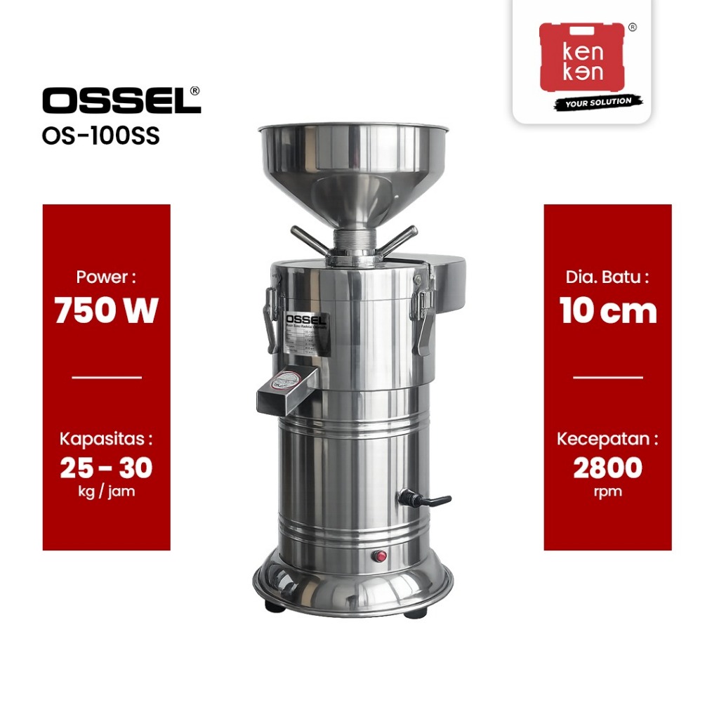 Ossel - Mesin Susu Kedelai Soya Maker Listrik OS-100 dan Os-100 SS Ossel