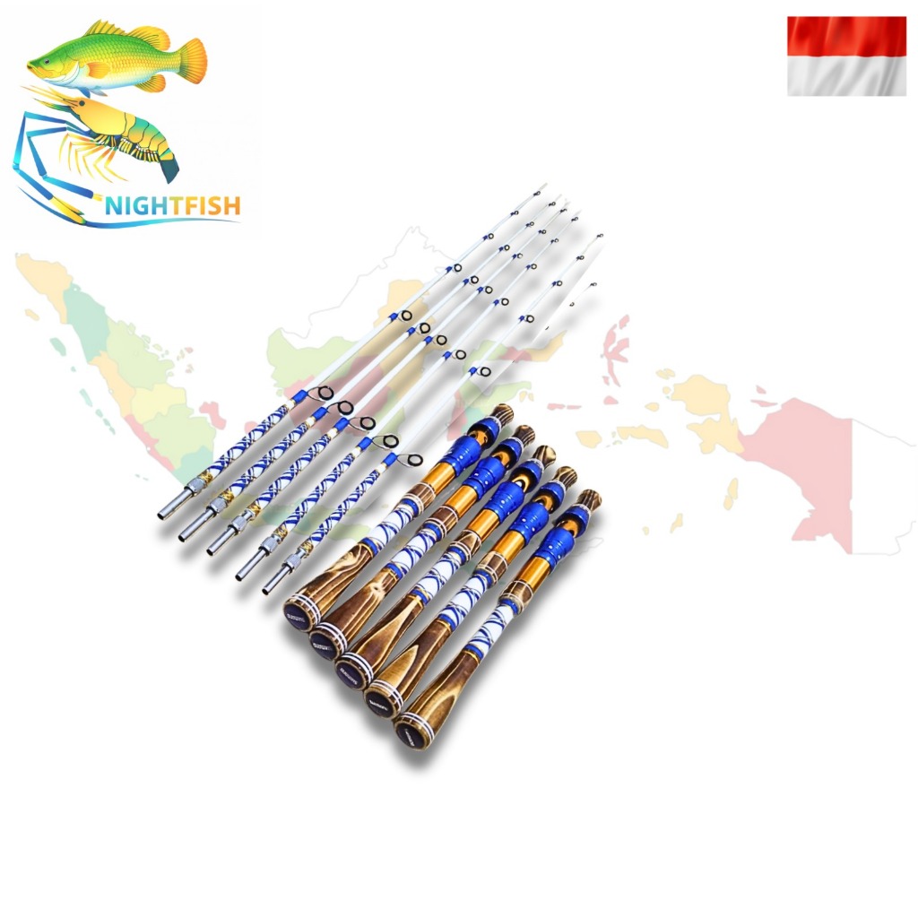 joran custom udang / ikan gagang kayu jati belanda