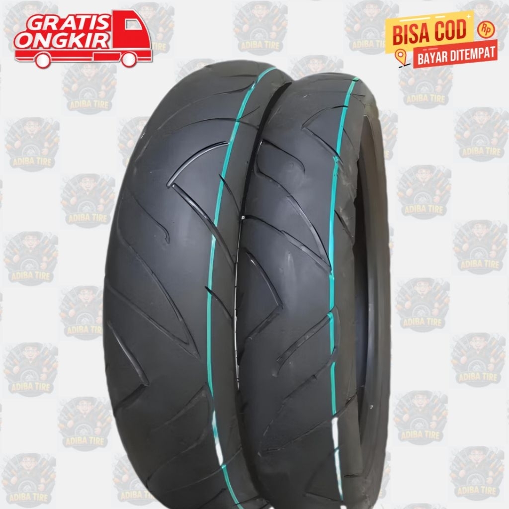 Ban CORSA Sepasang 80/80 - 90/80 Ring 14 Tubeless