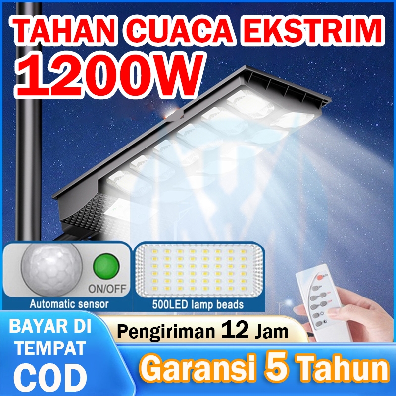 LAMPU JALAN TENAGA MATAHARI OTOMATIS OUTDOOR LED LAMPU JALAN TENAGA JALAN TENAGA GARANSI 2 TAHUN SOL