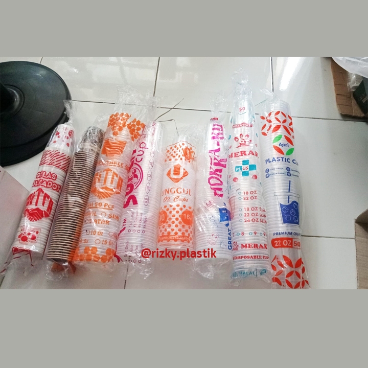 Gelas Plastik/Gelas plastik go cup 14oz/Gelas plastik go cup 16oz/Gelas plastik merak 22oz