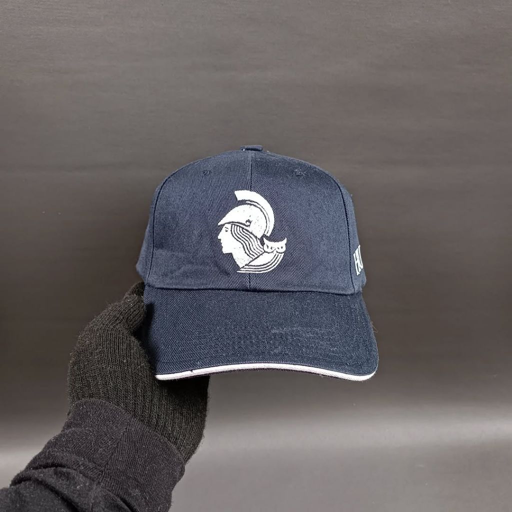 HUFS - Topi Cap Topi Simple Cap Unisex Pria Wanita HUFS Navy