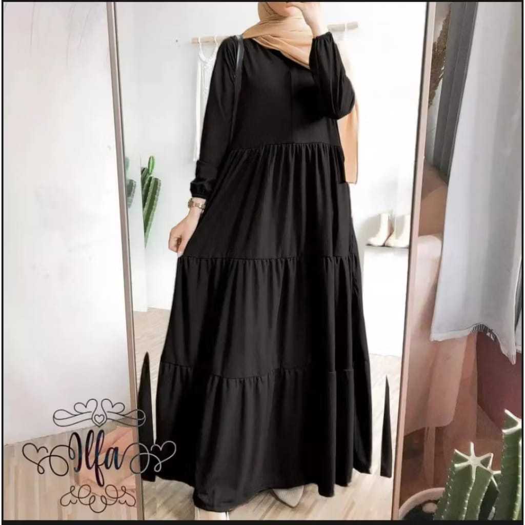 GAMIS CANDA 3 SUSUN / GAMIS JUMBO TERBARU / Gamis Rempel Susun terbaru 2025