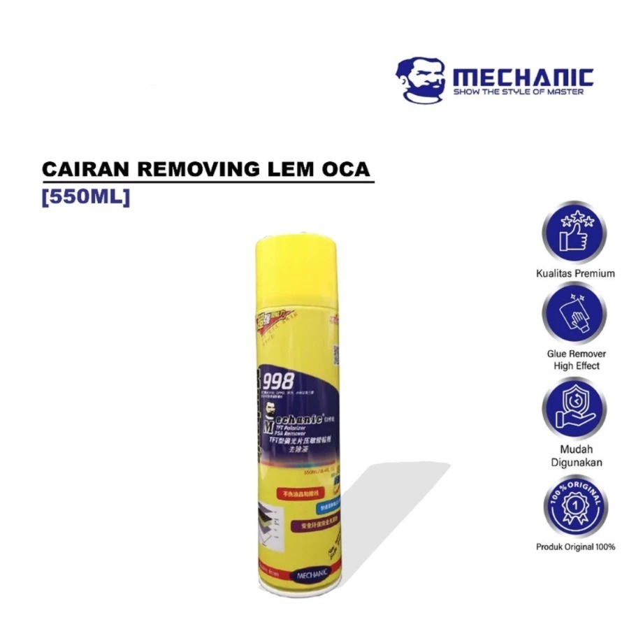 CAIRAN REMOVING LEM OCA MECHANIC 998 [550ML] for TFT Polarizer Pressure Sensitive ORIGINAL