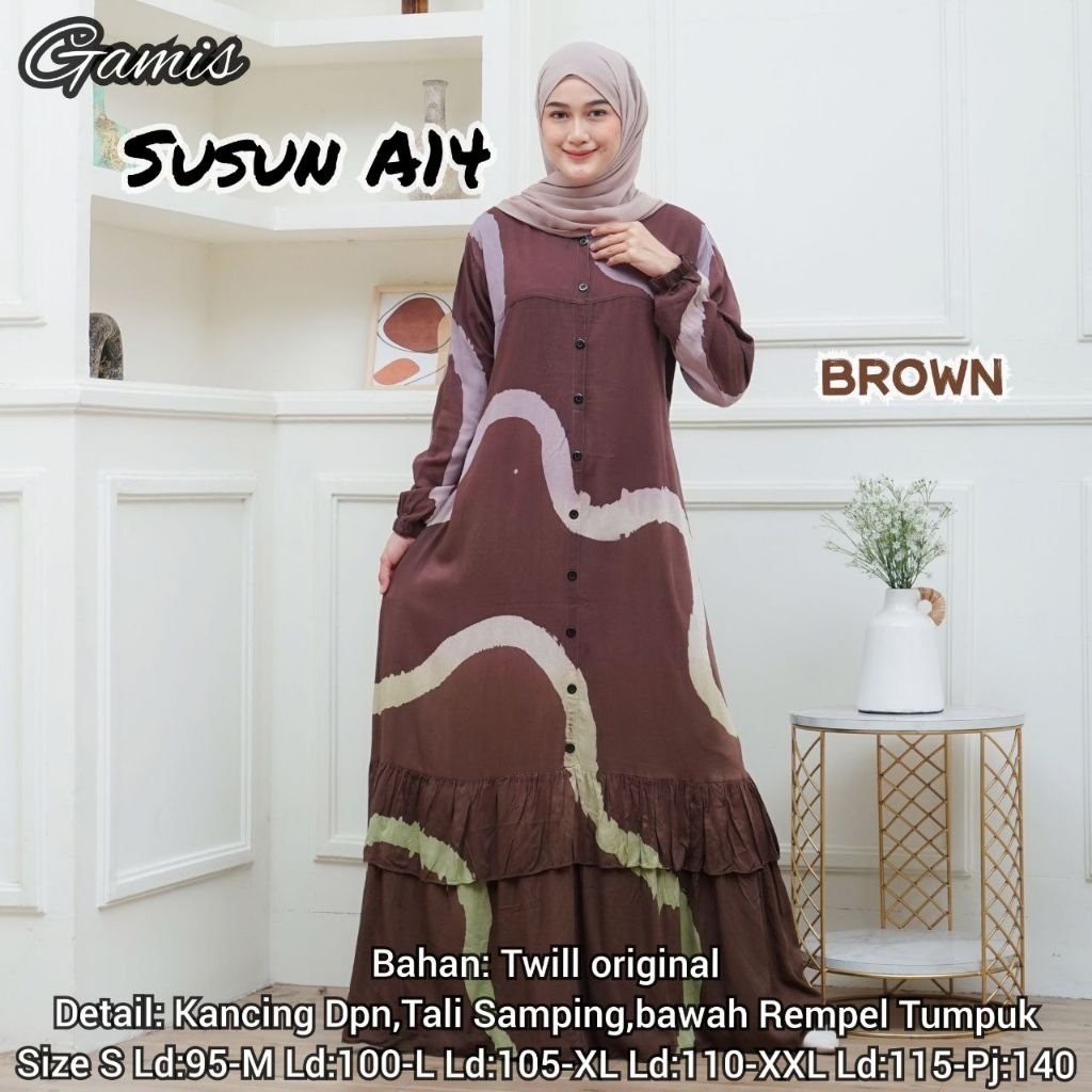 Gamis Twill Ori Super Premium || Gamis Twill Ori Susun Rempel Tumpuk Busui Friendly || Gamis Twill N