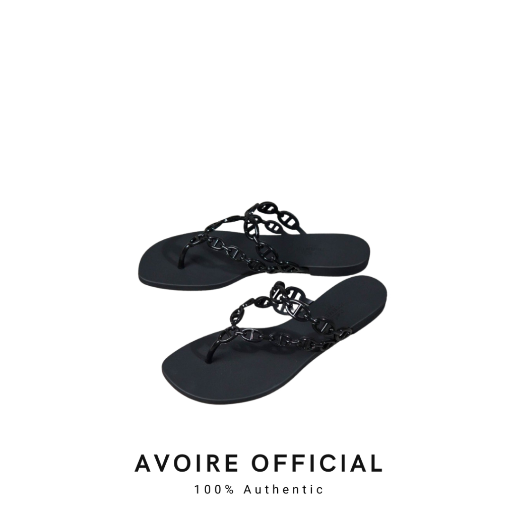 Island Jelly Sandal / Slide in Black