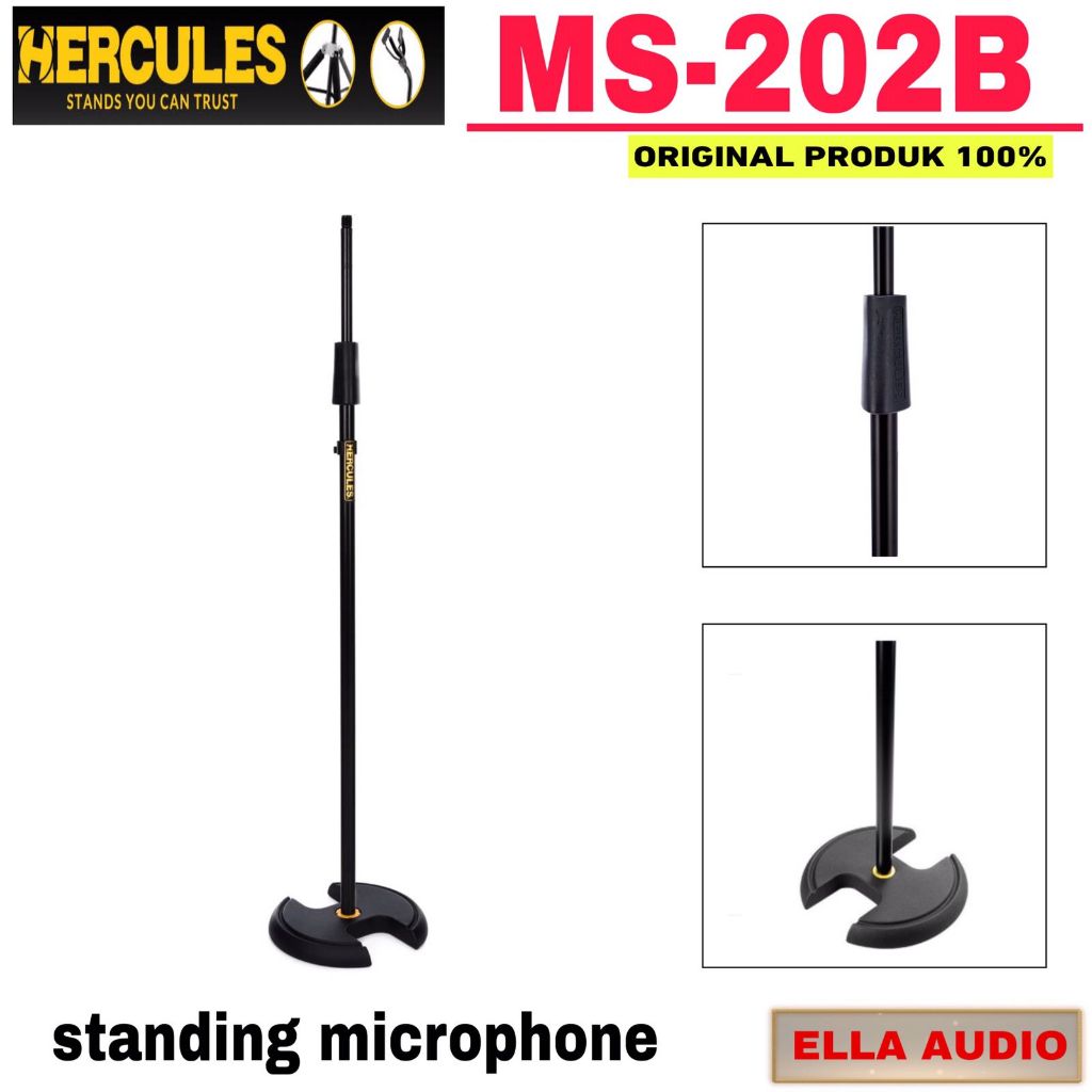 Hercules Stand Mic MS202B Hercules Microphone Stan MS-202B