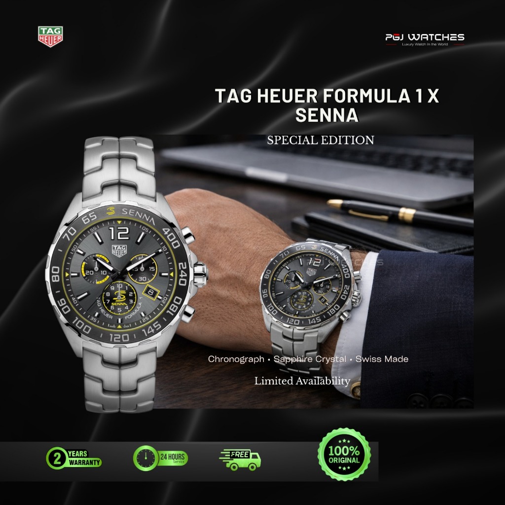 TAG HEUER Formula 1 x Senna Quartz 43mm Steel - CAZ101AF.BA0637