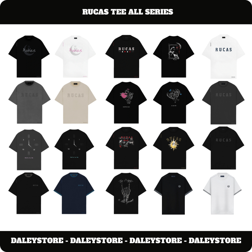 [ORIGINAL 100%] RUCAS TSHIRT ALL SERIES | RUCAS TSHIRT | KAOS RUCAS | RUCAS ARABIC