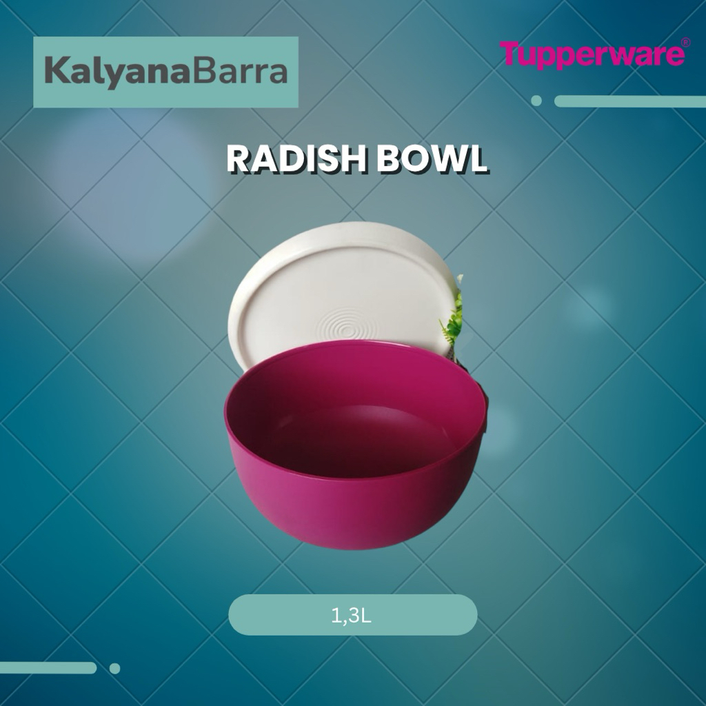 TUPPERWARE Radish Bowl 1.3 L – Ungu Putih