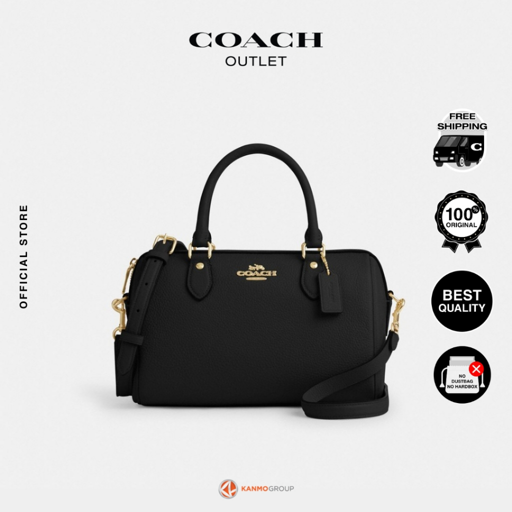 Coach Rowan Satchel In Refined Pebbled Leather - Tas Selempang Wanita
