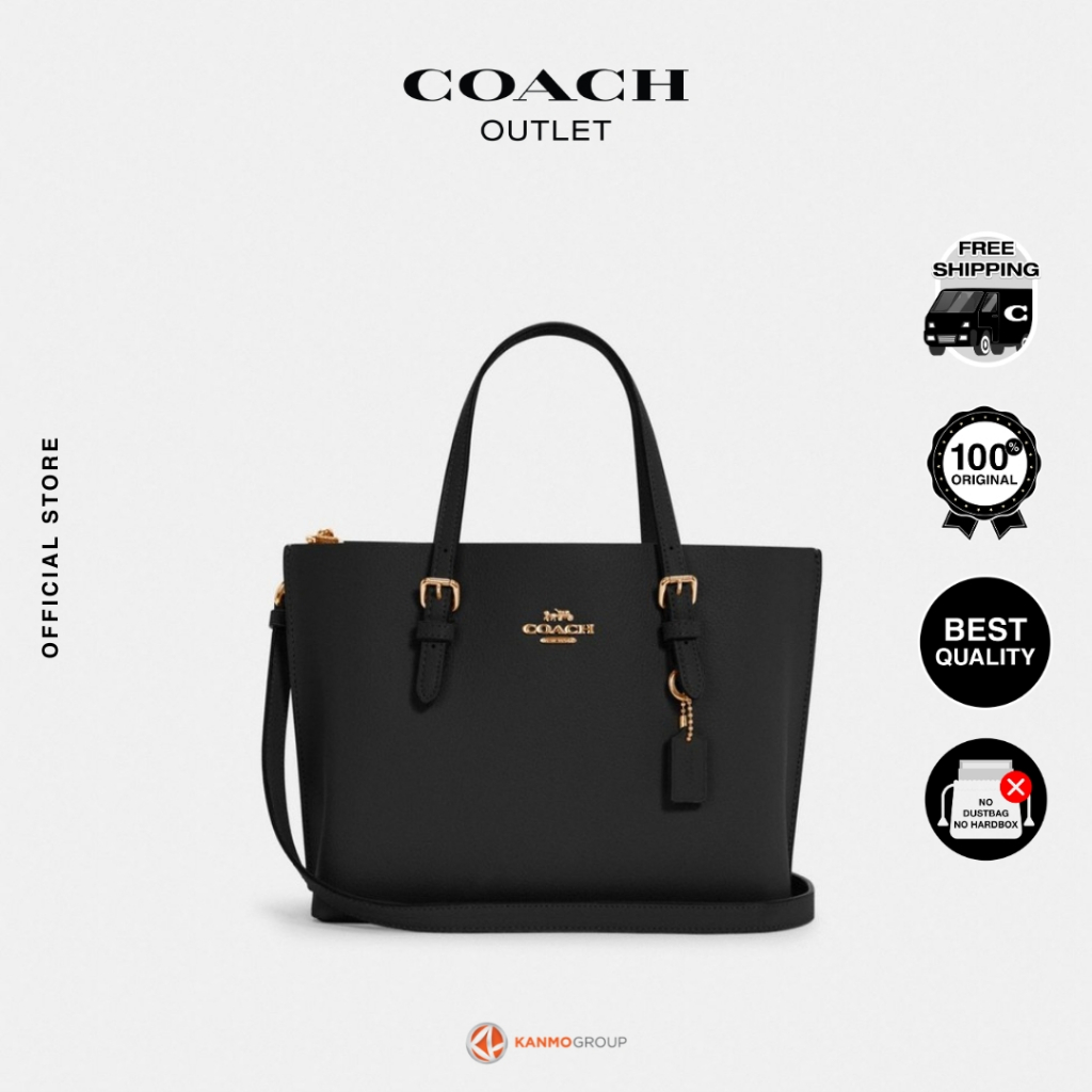 Coach Leather Mollie Tote 25 - Tas Jinjing Wanita