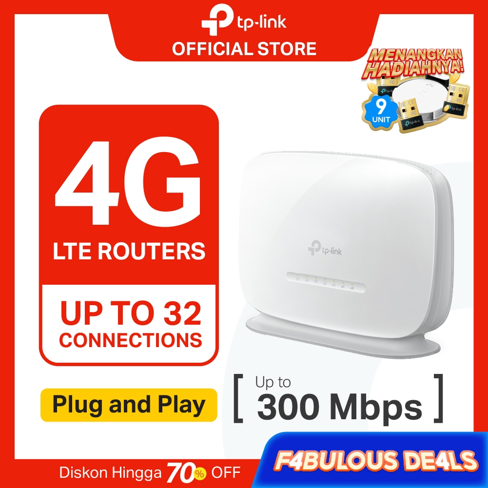 TP-Link TL-MR105 | 4G LTE Modem | WiFi Router 300Mbps | SIM Card |  Unlock All Operator  | Wireless