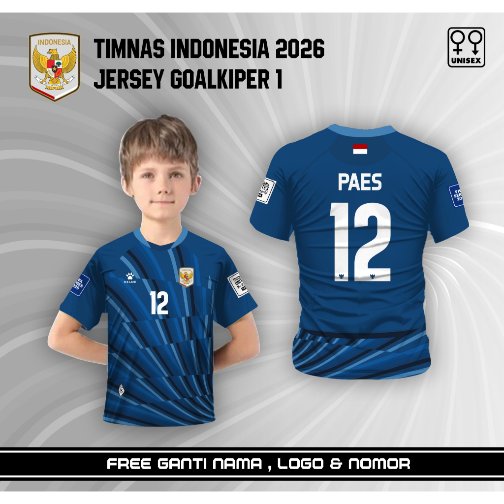 Jersey Kiper Timnas Indonesia 2026 baju anak bola tim nasional indonesia terbaru kaos goal kiper sep