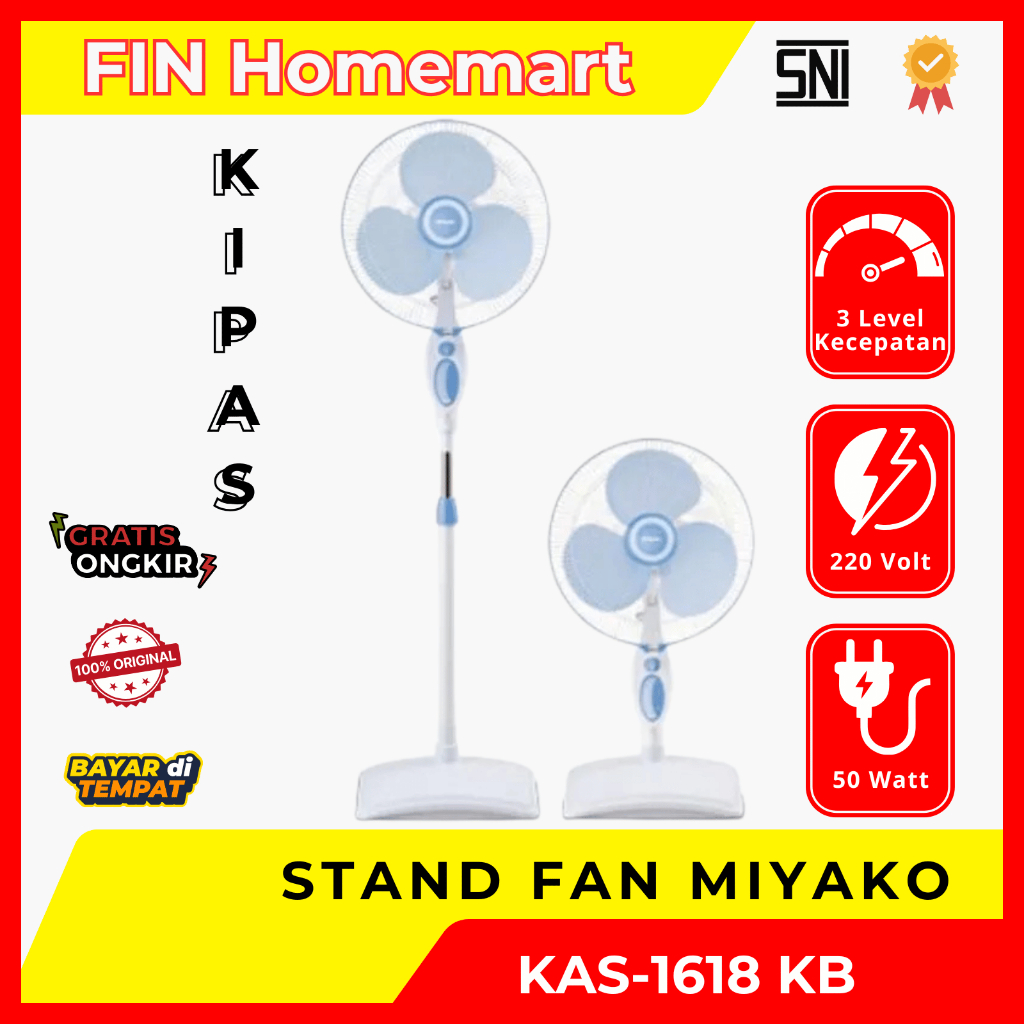 Kipas Angin Miyako KAS-1618 KB