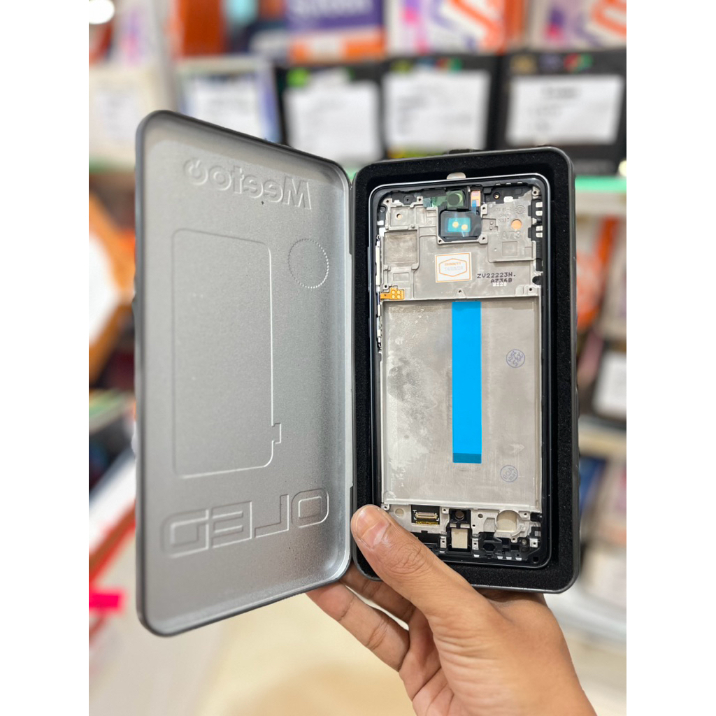 LCD OLED 1:1 + FRAME SAMSUNG A73 5G / A735 MEETOO ORIGINAL SUPPORT FINGERPRINT ORIGINAL BERGARANSI T