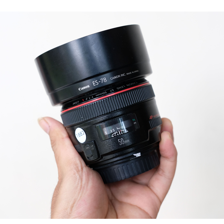 CANON 50MM F1.2 L USM BEKAS LENSA FIX CANON 50MM F1.2 L SECOND MULUS