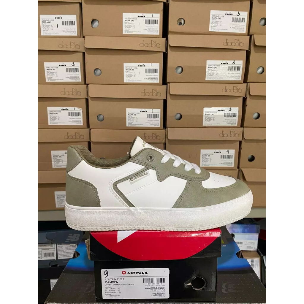 Airwalk Camden White/Lt.Green Women Shoes Airwalk Original