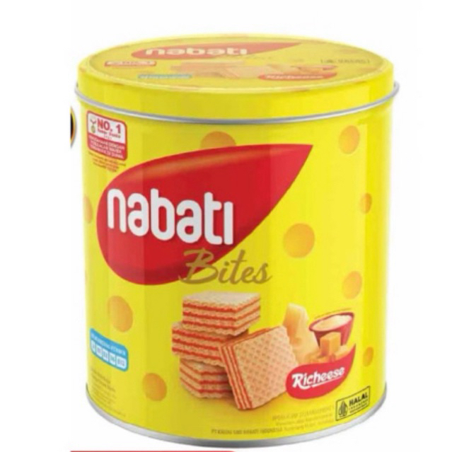 Nabati richeese wafer keju 240g / richeese wafer kaleng / nabati wafer