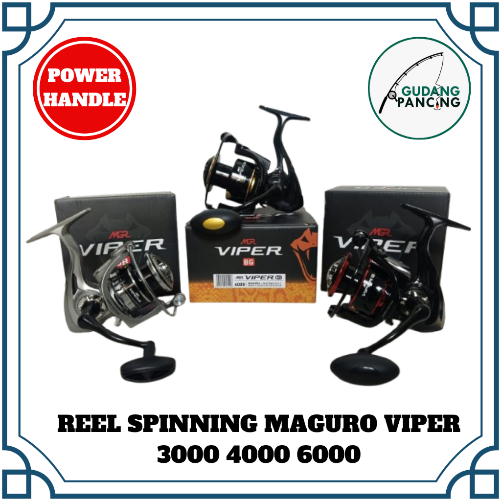 Reel Pancing Spinning Maguro VIPER BG.SB.BR 3000 4000 6000