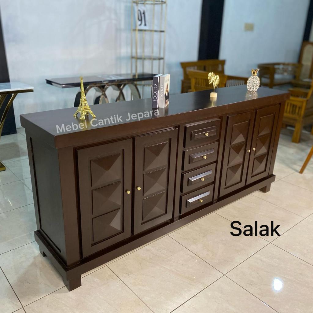 BUFET DIAMOND 2 METER/Meja Tv Bahan Kayu Jati