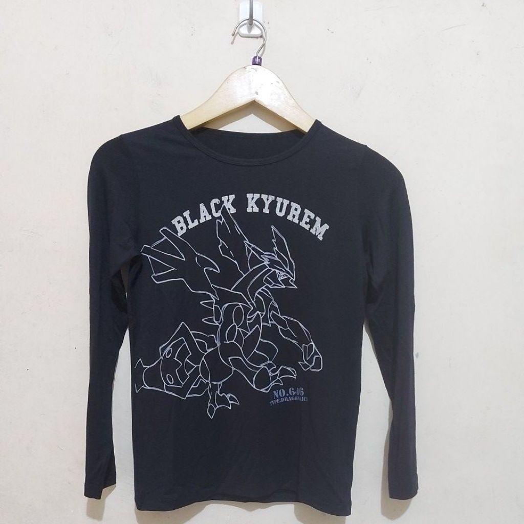 code:E276>SALE Tshirt Heattech regular crew untuk anak UNI*140