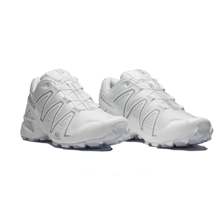 SEPATU SOLOMON SPEEDCROOS 3 WHITE SILVER UNISEX ORIGINAL