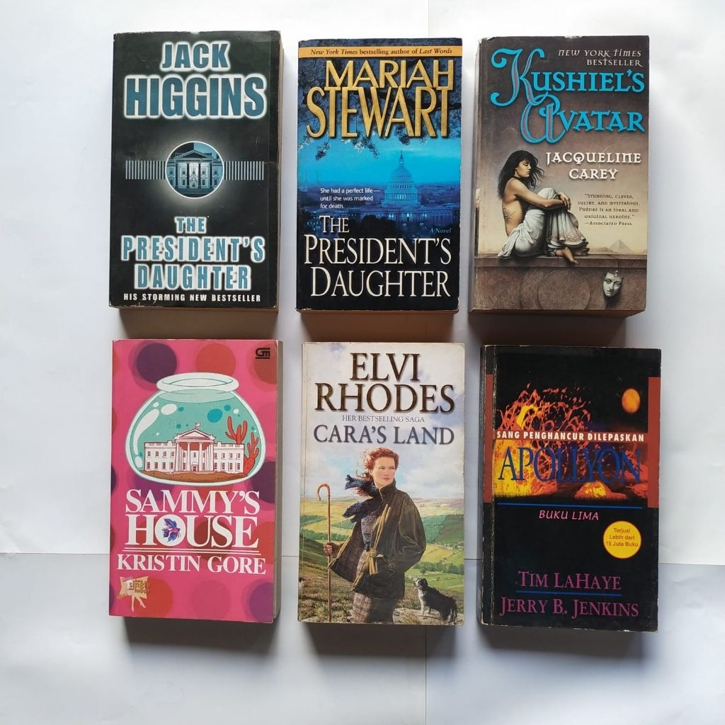Buku Novel, PRESIDEN'T DAUGHTER, KUSHIEL'S  AVATAR, SAMMY'S  HOUSE, CARA'S LAND, APOLLYON, Don Juan 