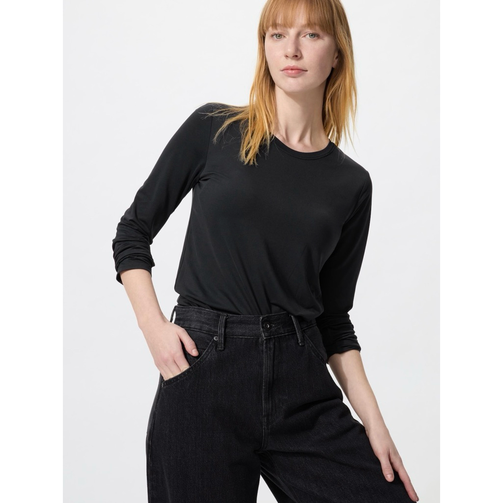 AIRism T-Shirt Bra Lengan Panjang WOMEN UNIQLO