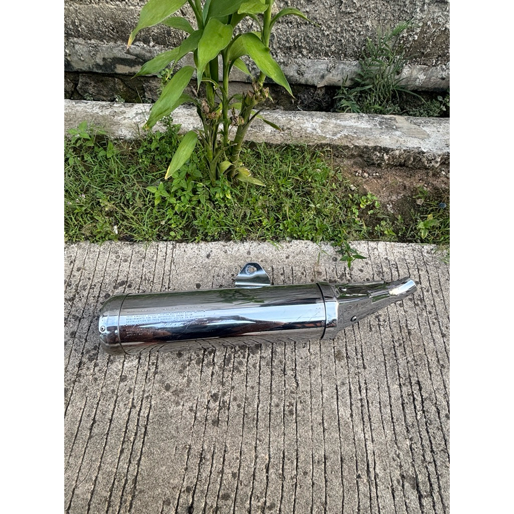 Silincer knalpot ninja 250 karbu original standar pabrik
