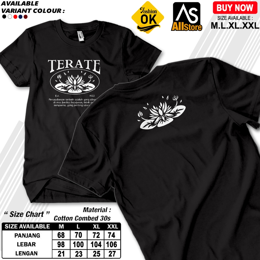 V731 PSHT COUPLE VIRAL//KAOS KEMBANG TERATE//KAOS PSHT 30S PREMIUM