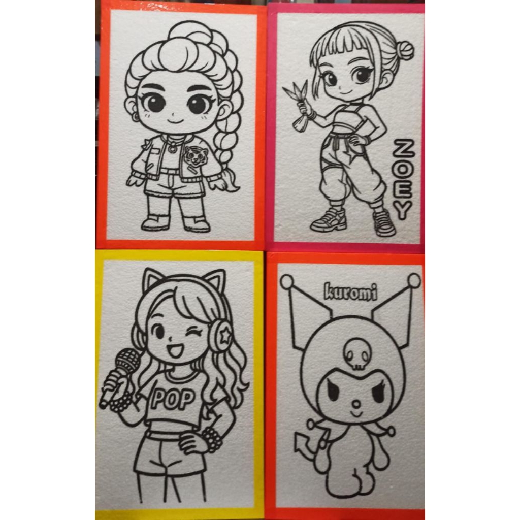 Lukis anak/Styrofoam mewarnai/media lukis anak