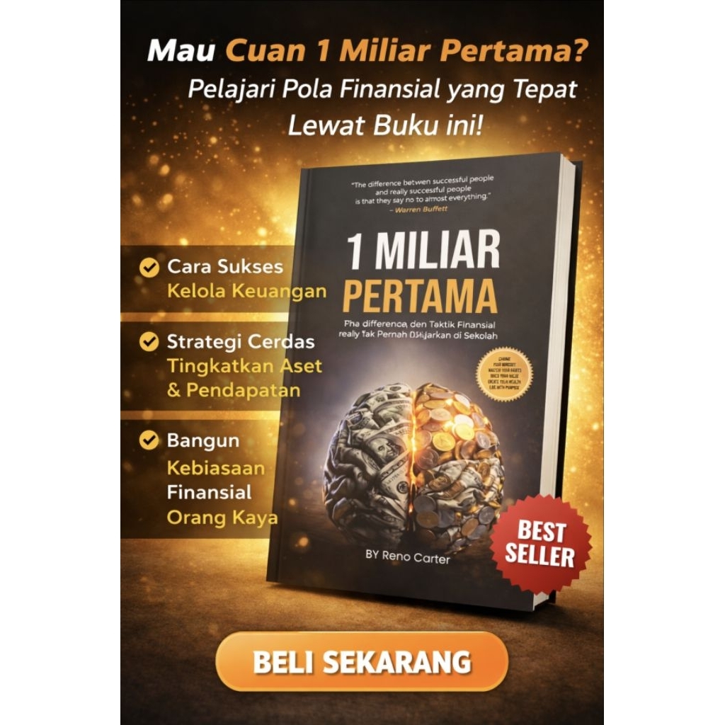 Buku 1 MILIAR PERTAMA -Reno Carter -Yash Media